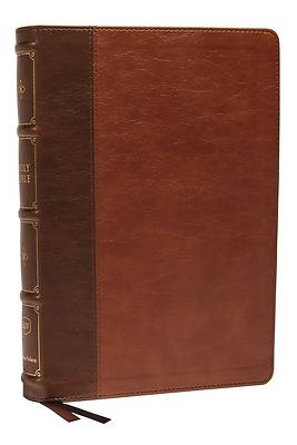 Picture of Kjv, Large Print Verse-By-Verse Reference Bible, MacLaren Series, Leathersoft, Brown, Comfort Print