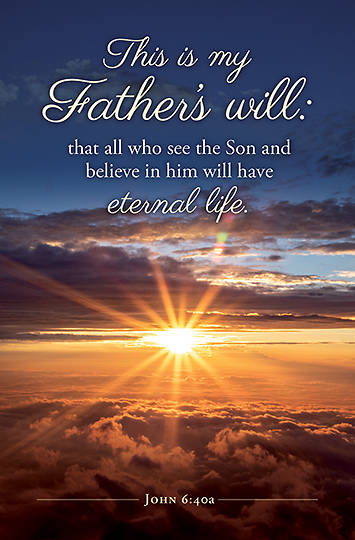 Picture of This is My Father's Will Funeral Bulletin (Package of 100)
