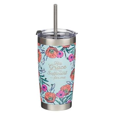 Picture of Travel Mug Stainless Steel His Grace Is Sufficient 2 Corinthians 12