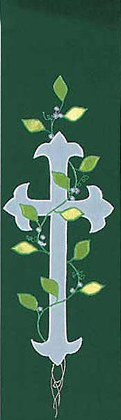 Picture of Stole Green Cross with Vine
