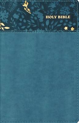 Picture of Nasb, Personal Size Bible, Large Print, Leathersoft, Teal, Red Letter, 1995 Text, Thumb Indexed, Comfort Print