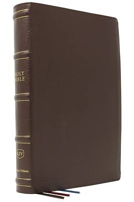 Picture of Kjv, Large Print Verse-By-Verse Reference Bible, MacLaren Series, Genuine Leather, Brown, Comfort Print