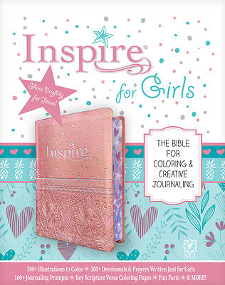 Picture of Inspire Bible for Girls NLT (Leatherlike, Pink)