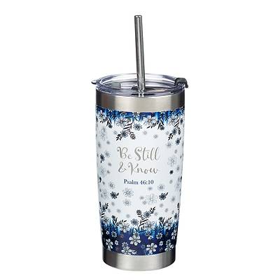 Picture of Travel Mug Stainless Steel Be Still Psalm 46