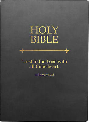 Picture of KJV Holy Bible, Trust in the Lord Life Verse Edition, Large Print, Black Ultrasoft