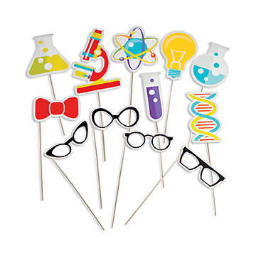 Picture of Vacation Bible School VBS 2022 God's Wonder Lab PK12 Science Lab Photo Stick Props
