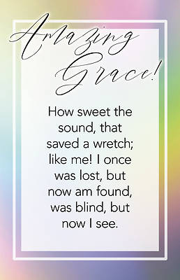 Picture of Amazing Grace How Sweet Worship Bulletin PKG 100