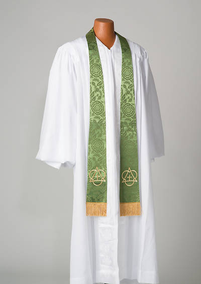 Picture of Green With Holy Trinity Symbol Stole