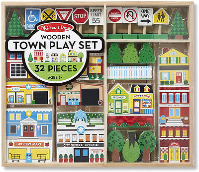 Picture of Wooden Town Play Set