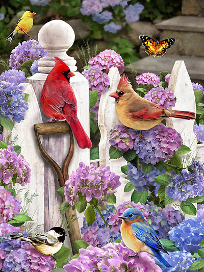 Picture of Cardinals & Friends Jigsaw Puzzle