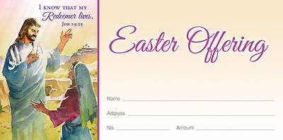 Picture of I Know That My Redeemer Lives Easter Offering Envelope (Pkg of 100)