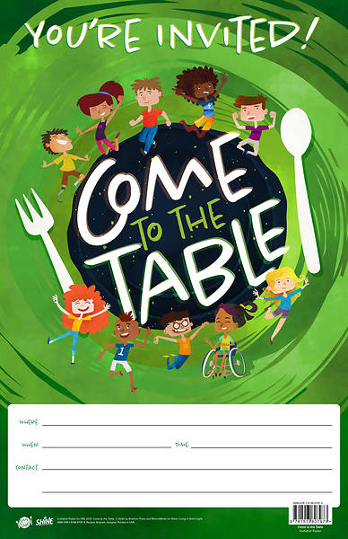 Picture of Vacation Bible School VBS 2021 Come to The Table Invitation Poster