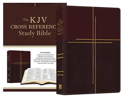 Picture of KJV Cross Reference Study Bible Compact [Mahogany Cross]