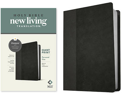 Picture of NLT Personal Size Giant Print Bible, Filament Enabled Edition (Red Letter, Leatherlike, Black/Onyx)