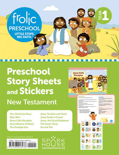 Picture of Frolic Preschool Sheets and Stickers Yr 1 New Testament