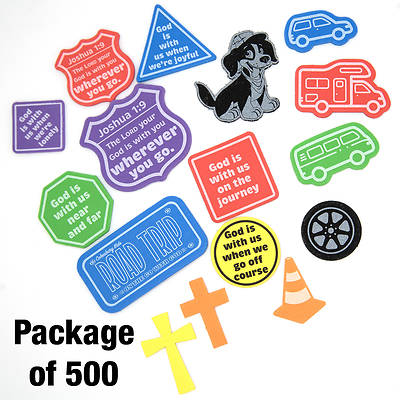 Picture of Vacation Bible School (VBS) 2025 Road Trip Stay-Put Stickers (Pkg of 500)