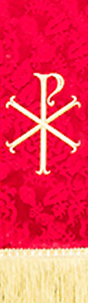 Picture of Red Stole with Chi Rho symbol