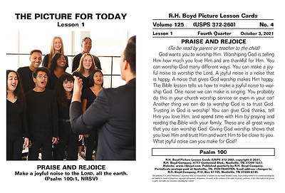 Picture of RH Boyd Children Picture Lesson Cards Qrt 4 October-December 2021