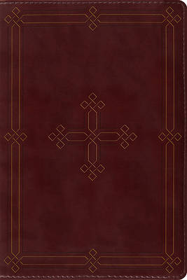 Picture of ESV Study Bible, Personal Size (Trutone, Crimson, Engraved Cross Design)