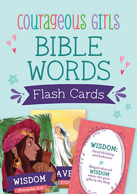 Picture of Courageous Girls Bible Words Flash Cards