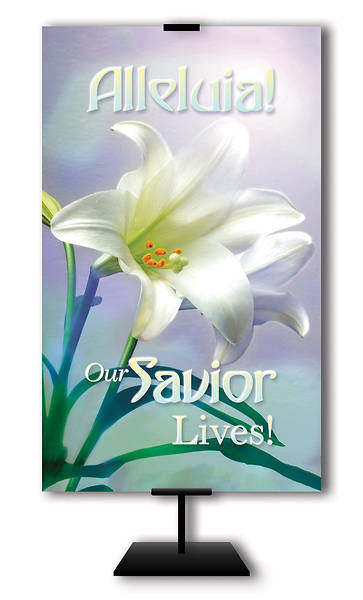 Picture of Alleluia Our Savior Lives 3' x 5' Easter Banner