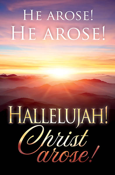 Picture of He Arose! Hallelujah! Christ Arose! Easter Bulletin (Pkg of 50)