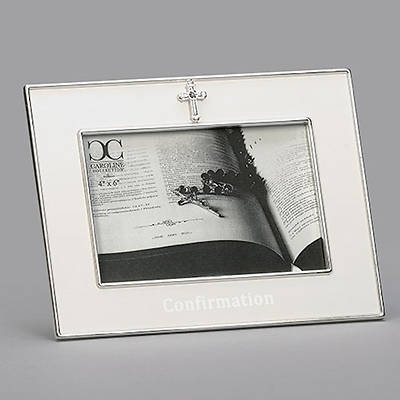 Picture of Confirmation Cream Frame with Cross