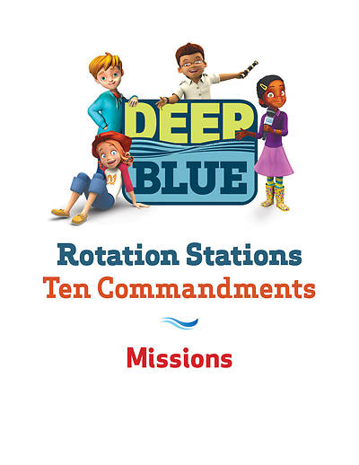 Picture of Deep Blue Rotation Stations: Ten Commandments - Missiona Station Download