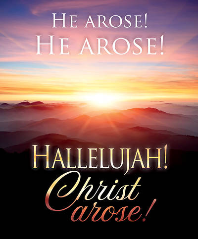 Picture of He Arose! Hallelujah! Christ Arose! Easter Bulletin, Large (Pkg of 50)