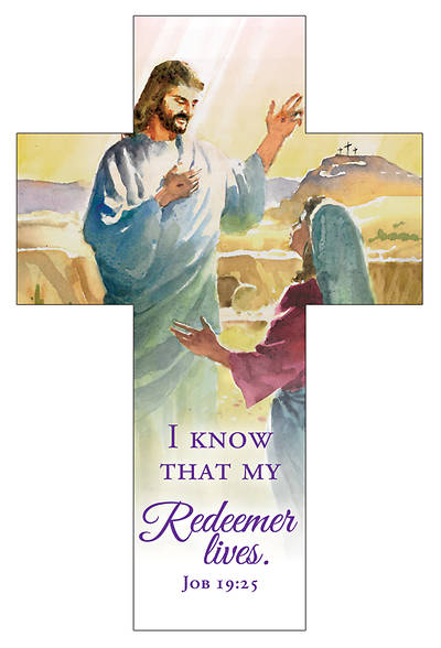Picture of I Know That My Redeemer Lives Easter Cross Bookmark (Pkg of 25)