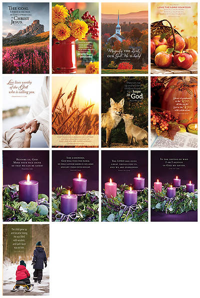 Word Alive! Weekly Bulletin Legal Size (Without Message) October - November - December Kit (Packages of 25)