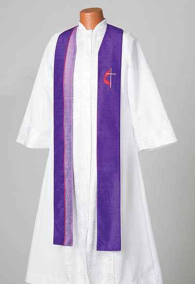 Picture of WomenSpirit Faith Stole with UMC Cross and Flame