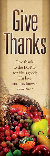 Picture of Give Thanks 2' x 6' Banner