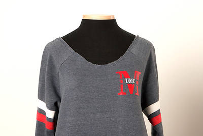 Picture of UMC Ringed Sweatshirt Varsity "M" Emblem Grey - Large