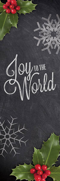 Picture of Joy To The World Chalk  2' x 6' Banner