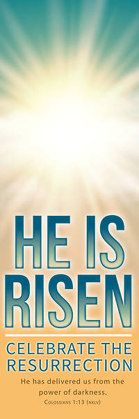 Picture of He is Risen Easter Sky Banner