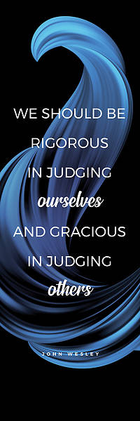 Picture of We Should Be Color Swirl Words of Wesley Hanging Banner