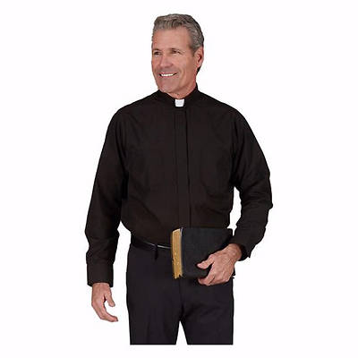 R. J. Toomey 100% Cotton Tab Collar Long Sleeve Clergy Shirt
