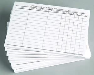 Attendance Registration Pad (Pkg of 12)