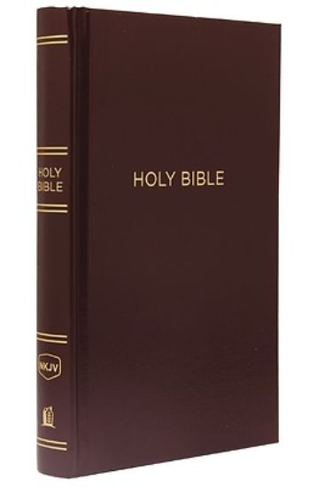 Picture of NKJV Pew Bible, Hardcover, Burgundy, Red Letter Edition