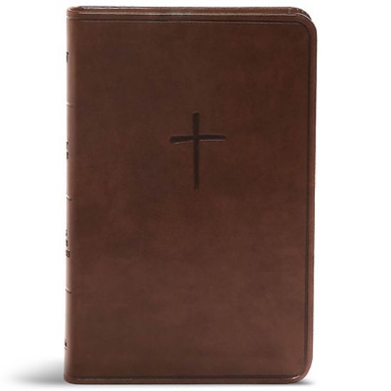 Picture of CSB Compact Bible, Brown Leathertouch, Value Edition