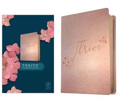 Picture of NLT Thrive Devotional Bible for Women (Leatherlike, Rose Metallic )