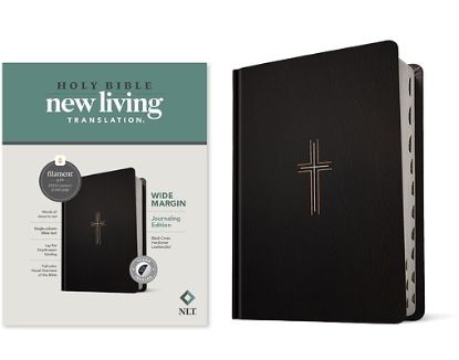 Picture of NLT Wide Margin Bible, Filament Enabled Edition (Red Letter, Hardcover Leatherlike, Black Cross, Indexed)