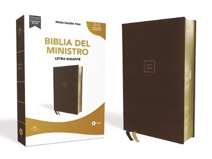Picture of Reina Valera 1960 Santa Biblia del Ministro, Leathersoft, Café, Edición Letra Roja
