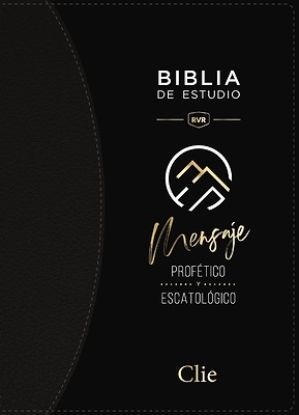 Picture of Reina Valera Revisada Biblia de Estudio del Mensaje Profético, Leathersoft, Negro, Interior a DOS Colores, Con Índice