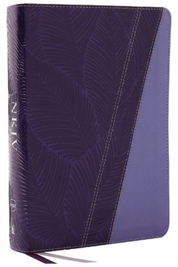 Picture of NKJV Study Bible, Leathersoft, Purple, Full-Color, Comfort Print
