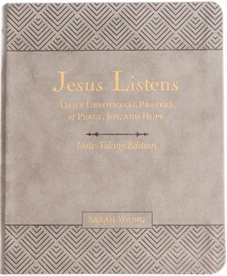Picture of Jesus Listens Note-Taking Edition, Leathersoft, Gray, with Full Scriptures