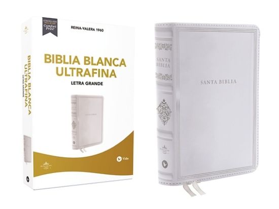 Picture of Biblia Blanca Rvr60 Ultrafina Letra Grande. Bodas, Bautismo, Presentación/Dedicación Y Cumpleaños