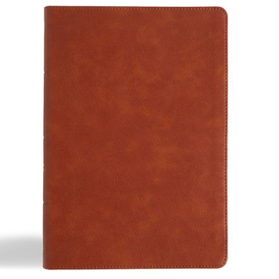 Picture of CSB Giant Print Single-Column Bible, Burnt Sienna Leathertouch