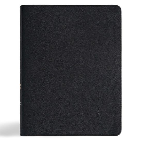 Picture of CSB Men of Character Bible, Revised and Updated, Black Genuine Leather, Indexed